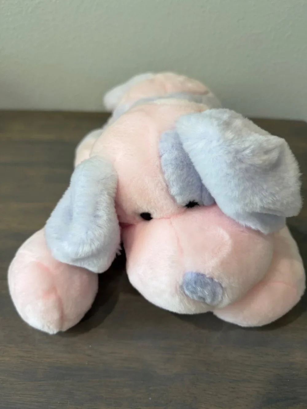Vintage Animal Alley Pink Purple Puppy Dog Plush Stuffed Animal Toys R Us 2000